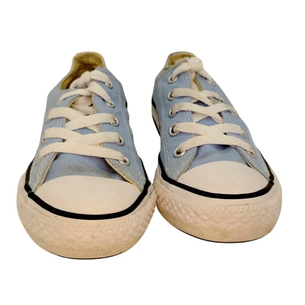 Converse All Star Girls Light Blue Low Top Sneakers - Size 13